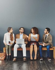 Group waiting for interview for a foundation position networks