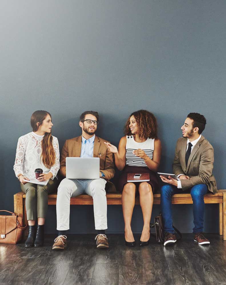 Group waiting for interview for a foundation position networks