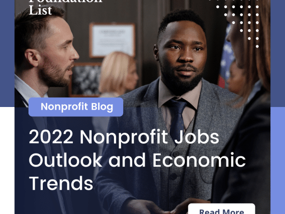 Image that says 2022 Nonprofit Jobs Outlook and Economic Trends