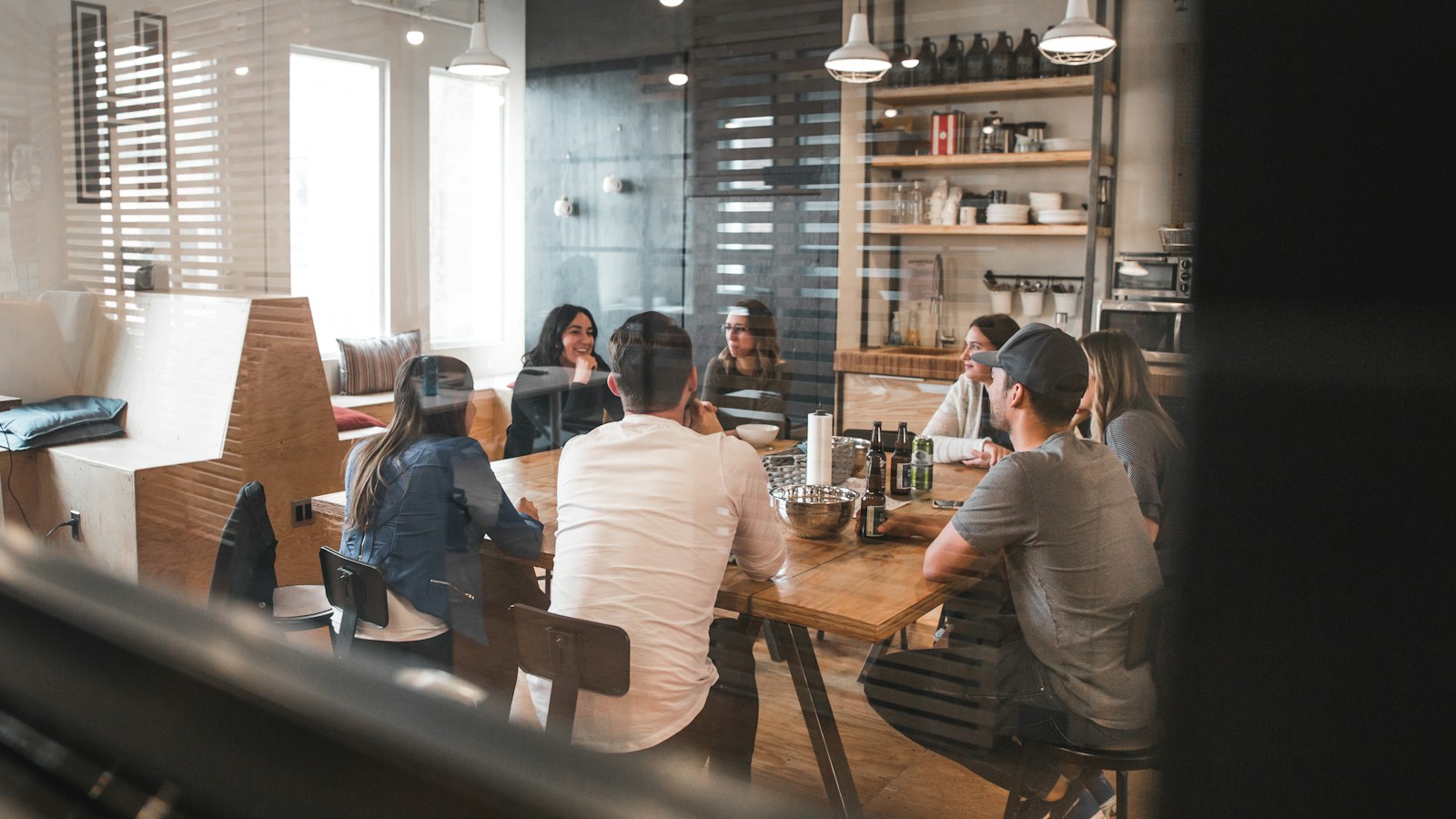 Public health organization leaders collaborating in an office