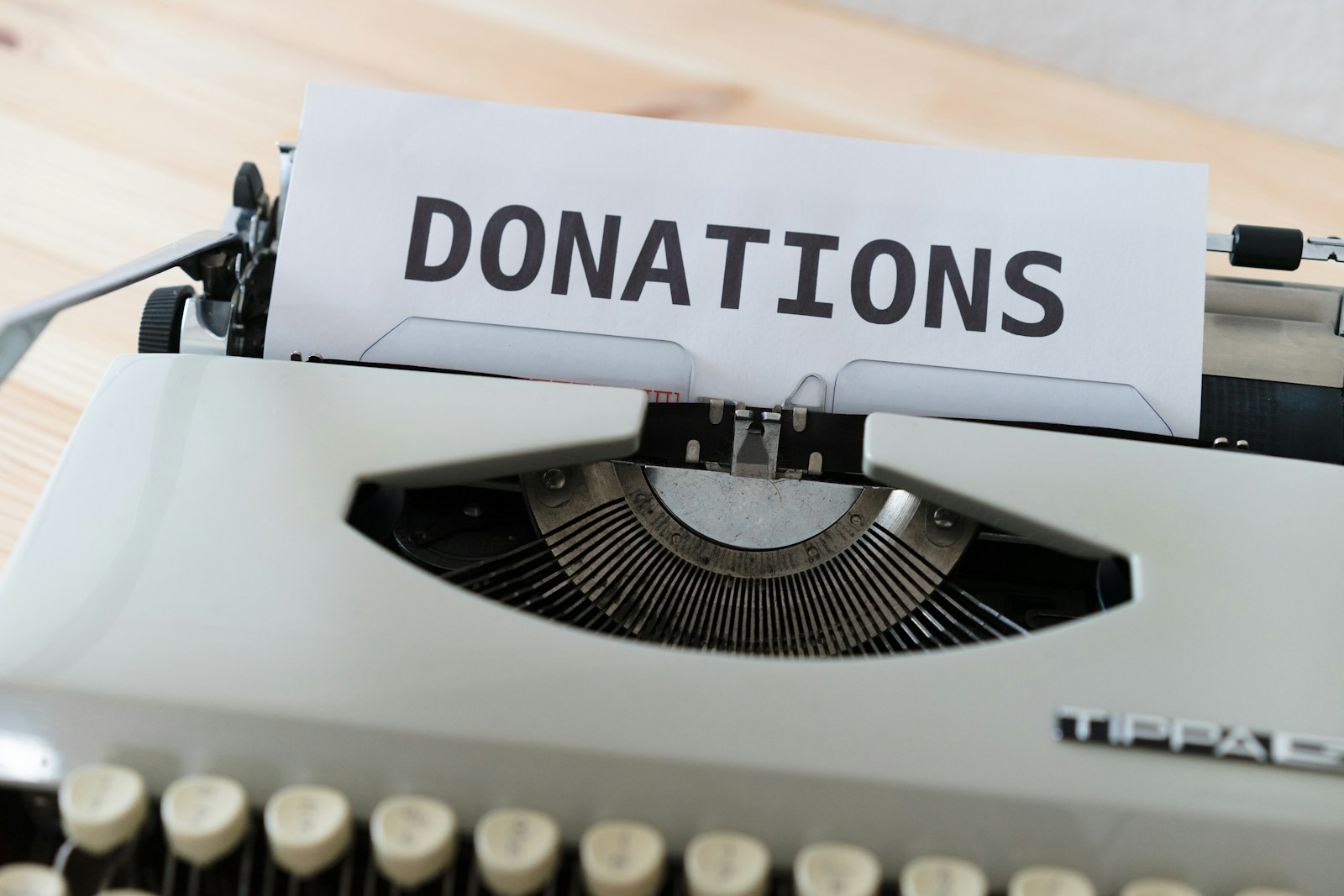 Donation message representing thoughtful donor relations and nonprofit stewardship