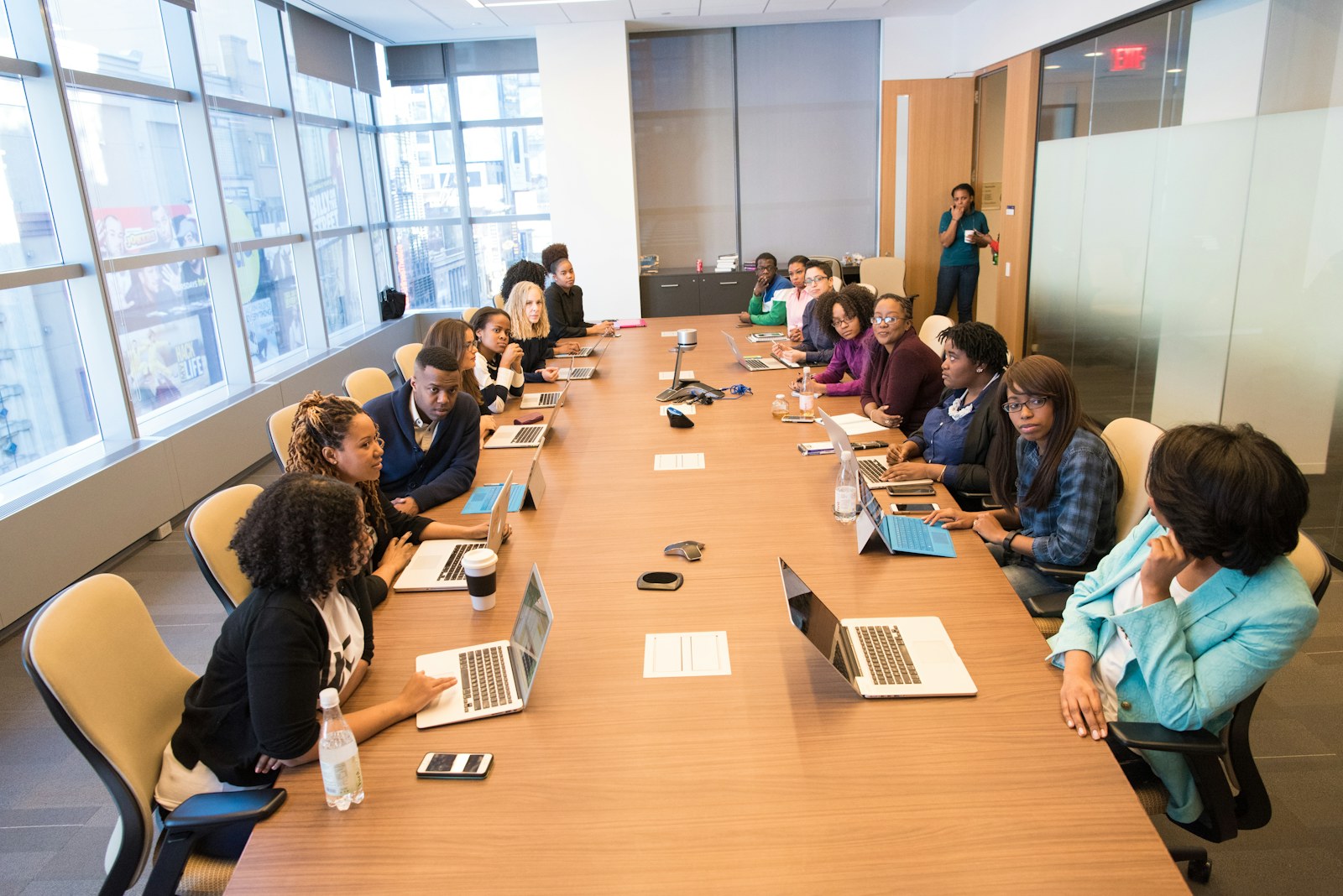 Mission-driven professionals collaborating at an organization serving communities in Nebraska