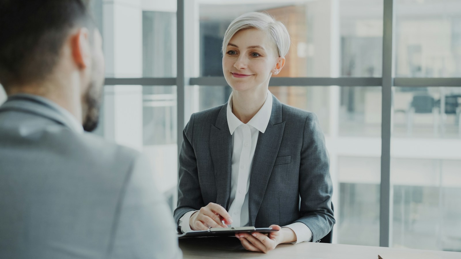 Mission-driven professional exploring career paths in an office